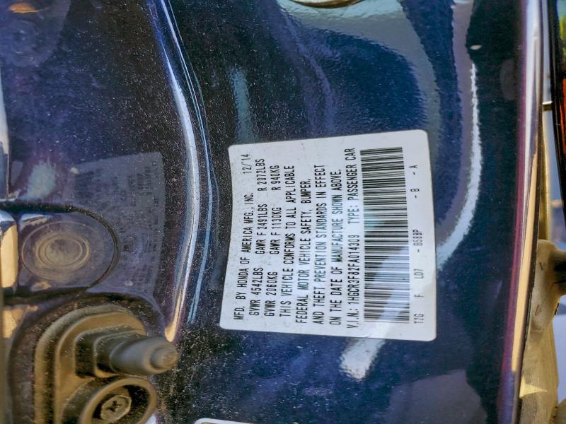 2015 HONDA ACCORD EXL #3316029328