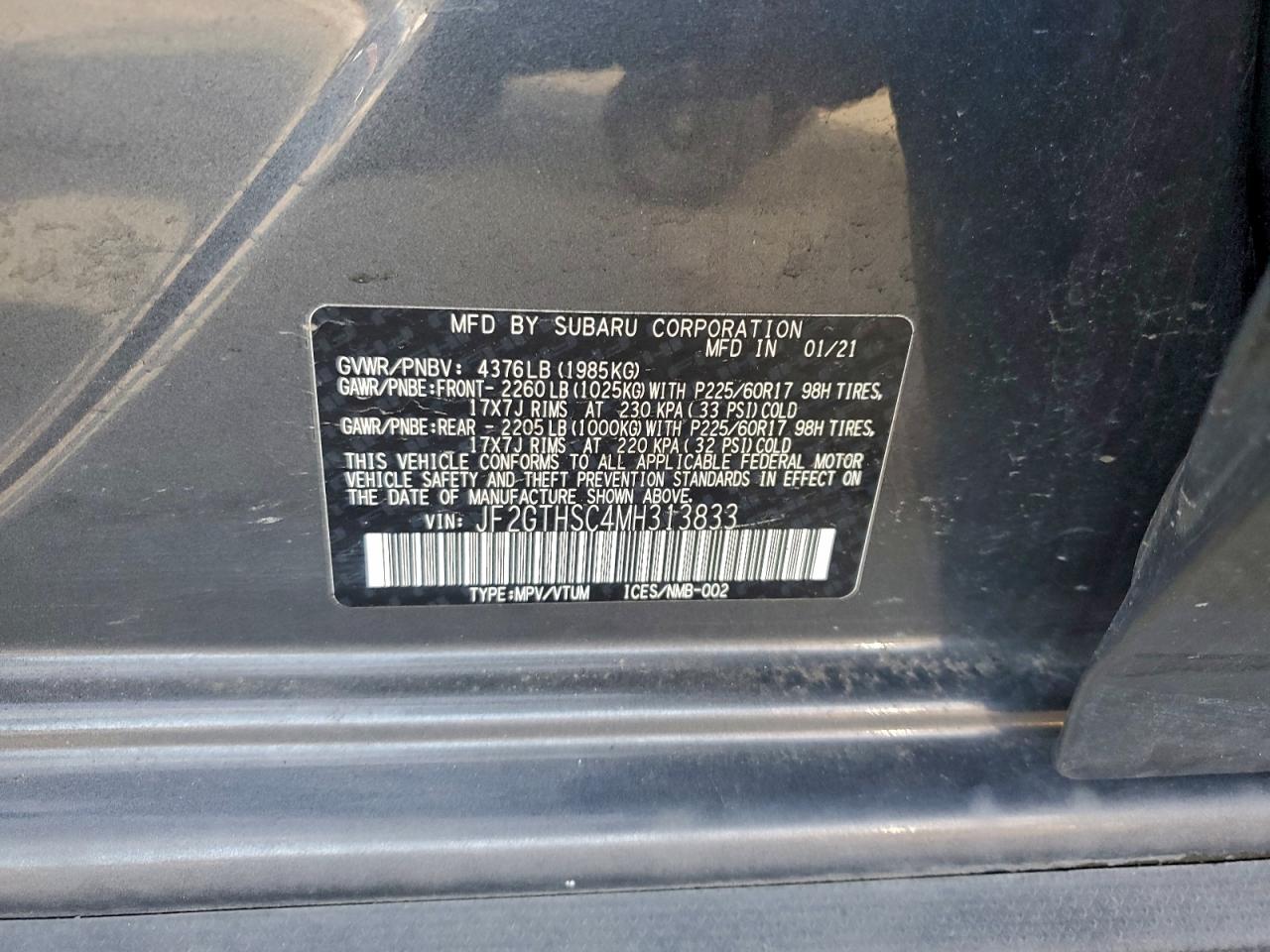 SUBARU CROSSTREK SPORT