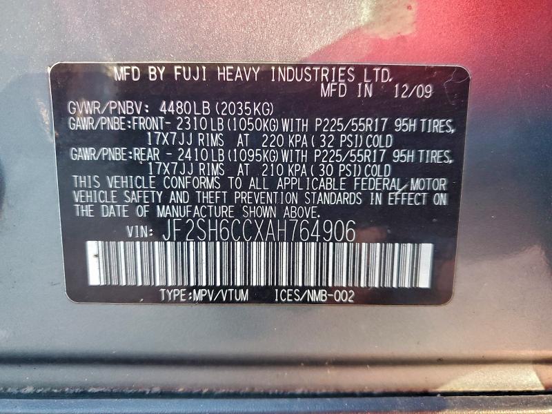2010 SUBARU FORESTER 2 #3311746721