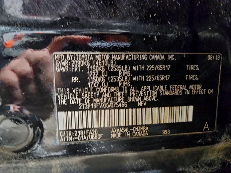 2019 TOYOTA RAV4 XLE #3315737348