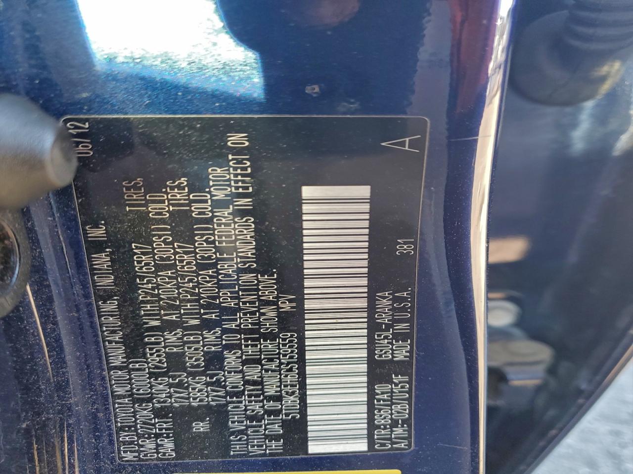 TOYOTA HIGHLANDER BASE