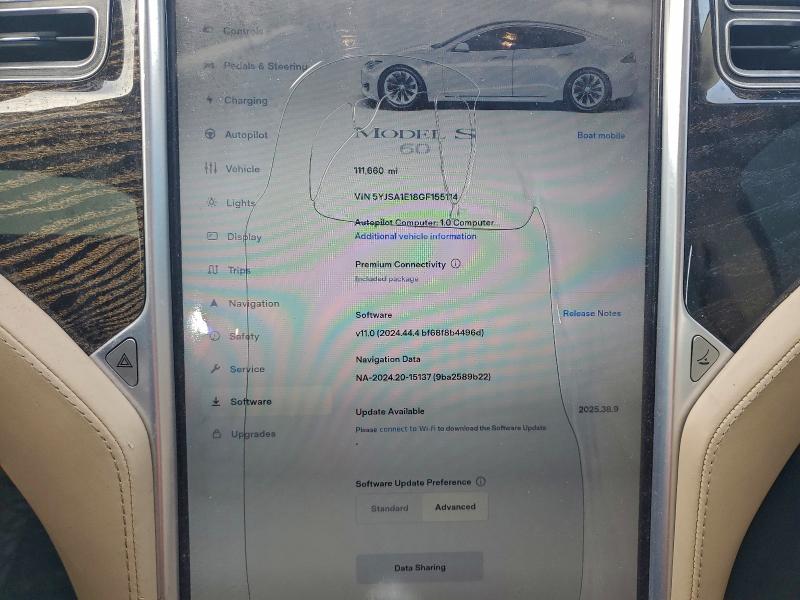 2016 TESLA MODEL S #3305418433
