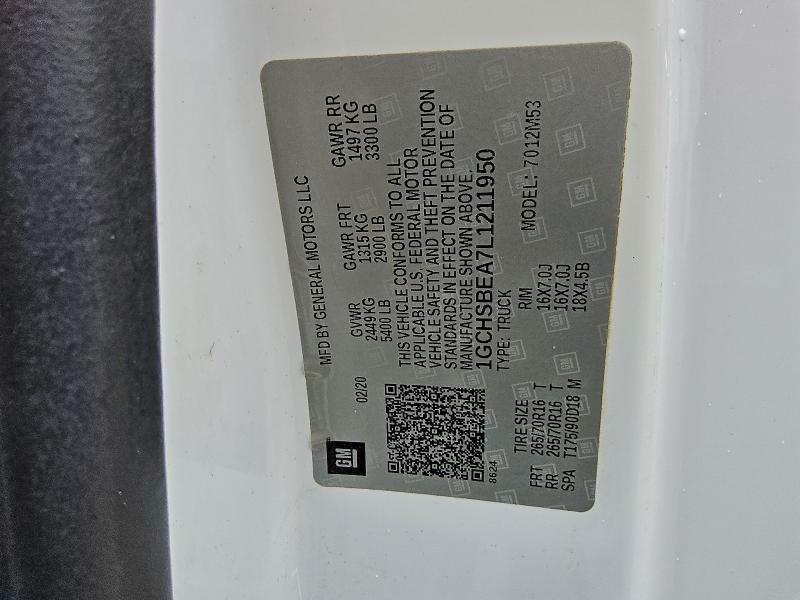 2020 CHEVROLET COLORADO #3312291777