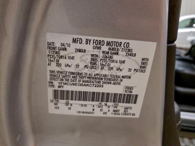 2010 FORD ESCAPE #3303676928