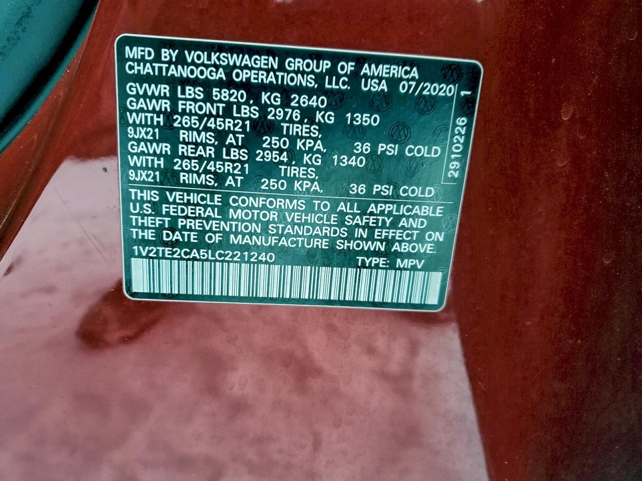 VOLKSWAGEN ATLAS CROSS SPORT SEL PREMIUM R-LINE