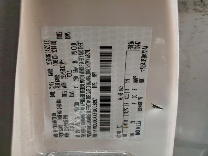 2015 FORD ESCAPE SE #3310600337