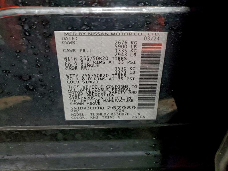 2024 NISSAN PATHFINDER #3303796454