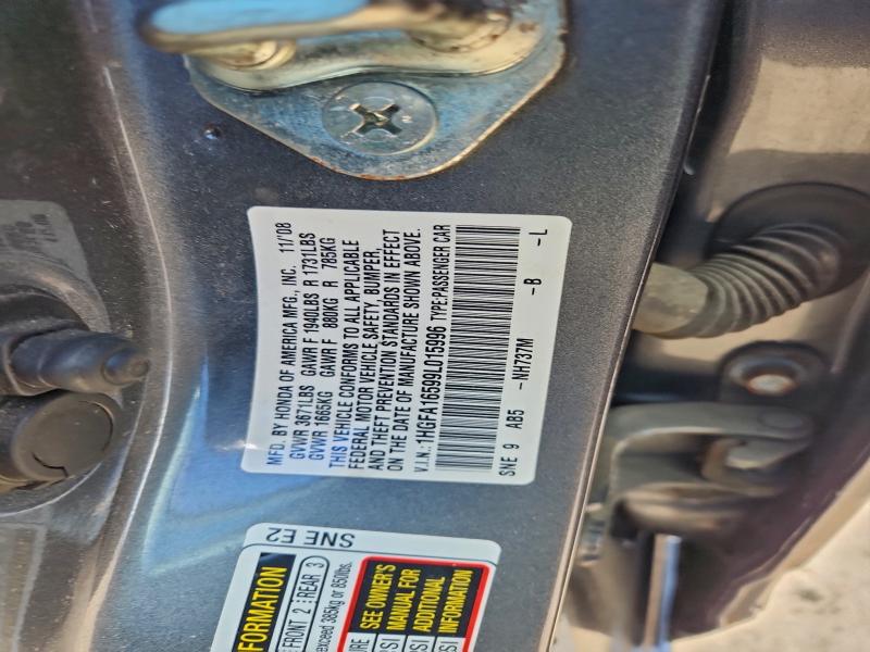 2009 HONDA CIVIC LX #3305666720