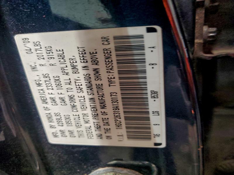 2009 HONDA ACCORD LX #3304568455