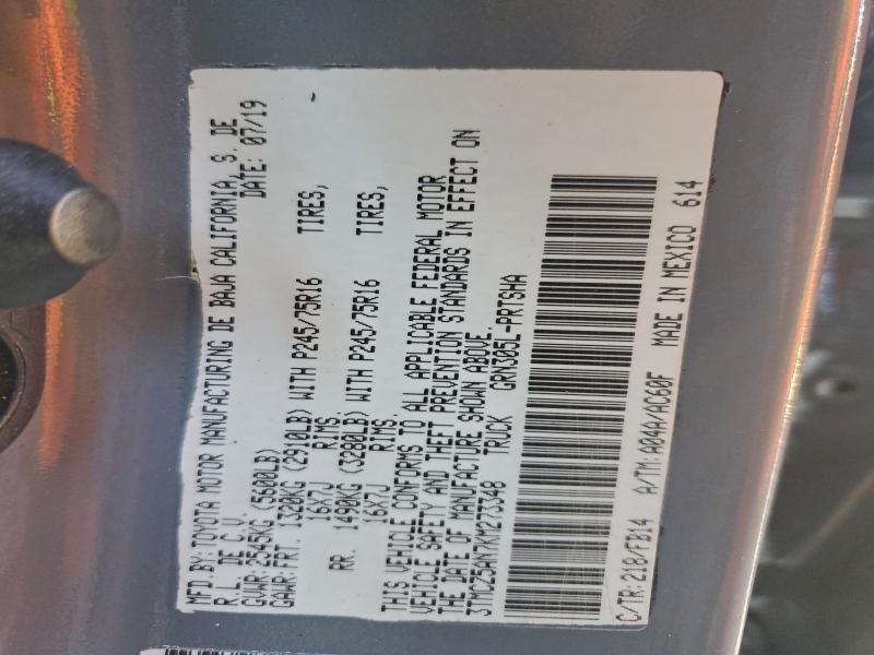 2019 TOYOTA TACOMA DOU #3305289330