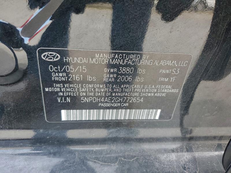 2016 HYUNDAI ELANTRA SE #3301776352