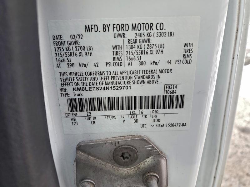 2022 FORD TRANSIT CO #3317748076