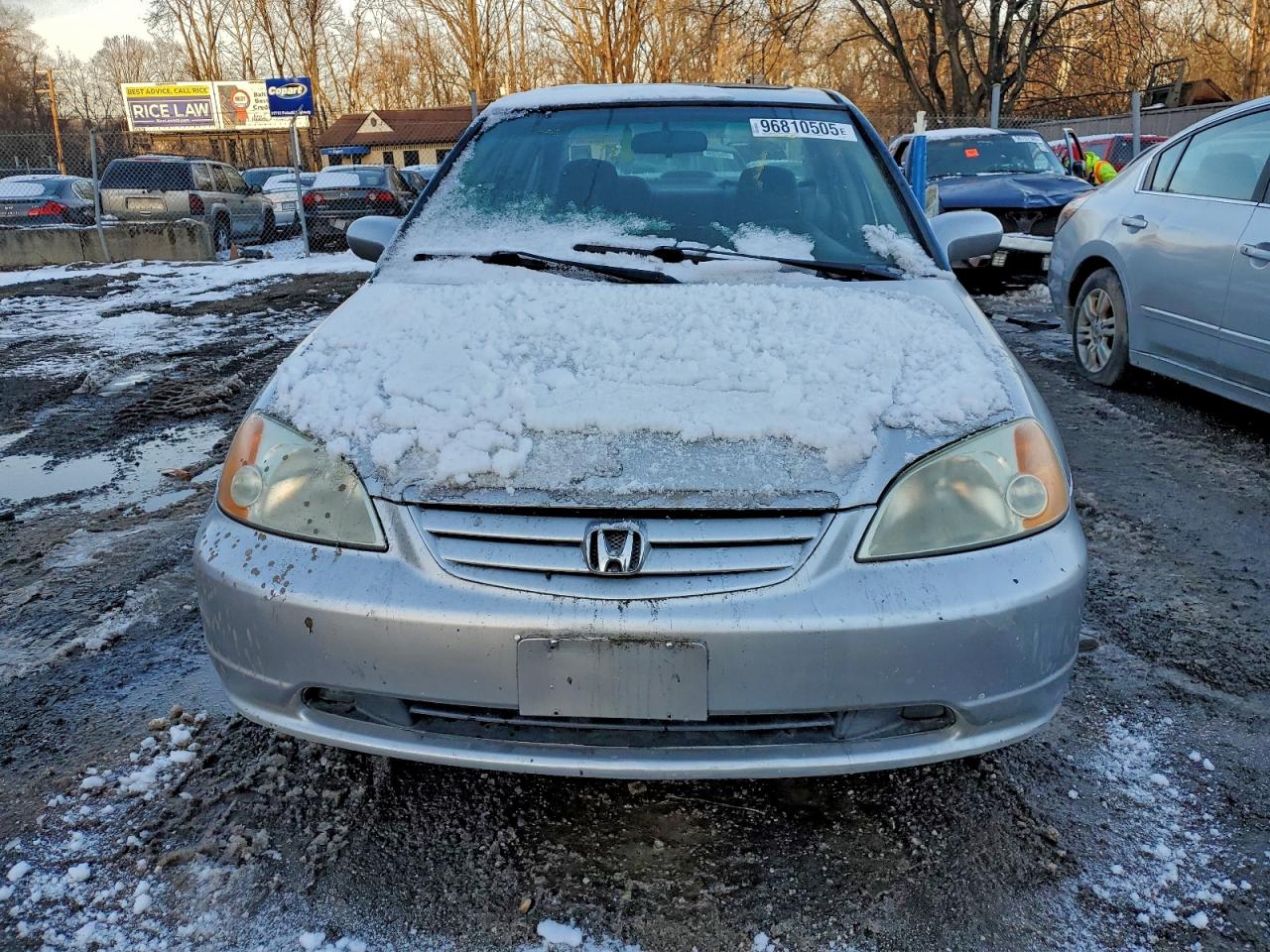 Lot #3317170145 2002 HONDA CIVIC EX