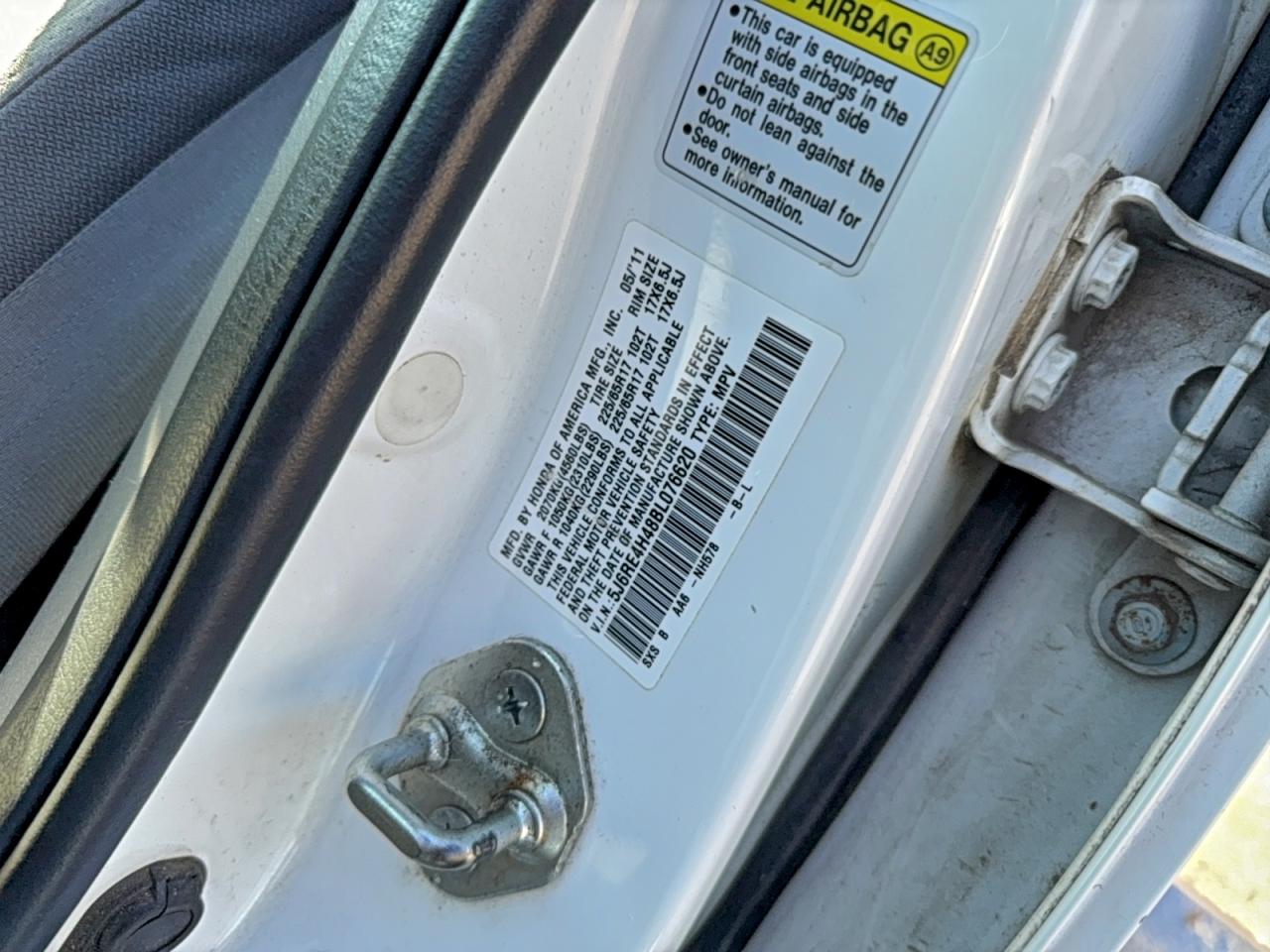 Lot #3302769345 2011 HONDA CR-V SE