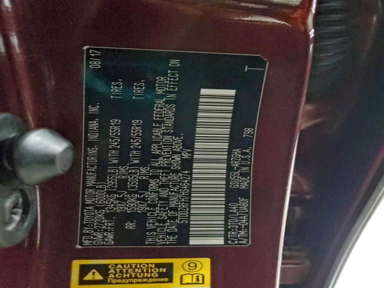 TOYOTA HIGHLANDER LIMITED