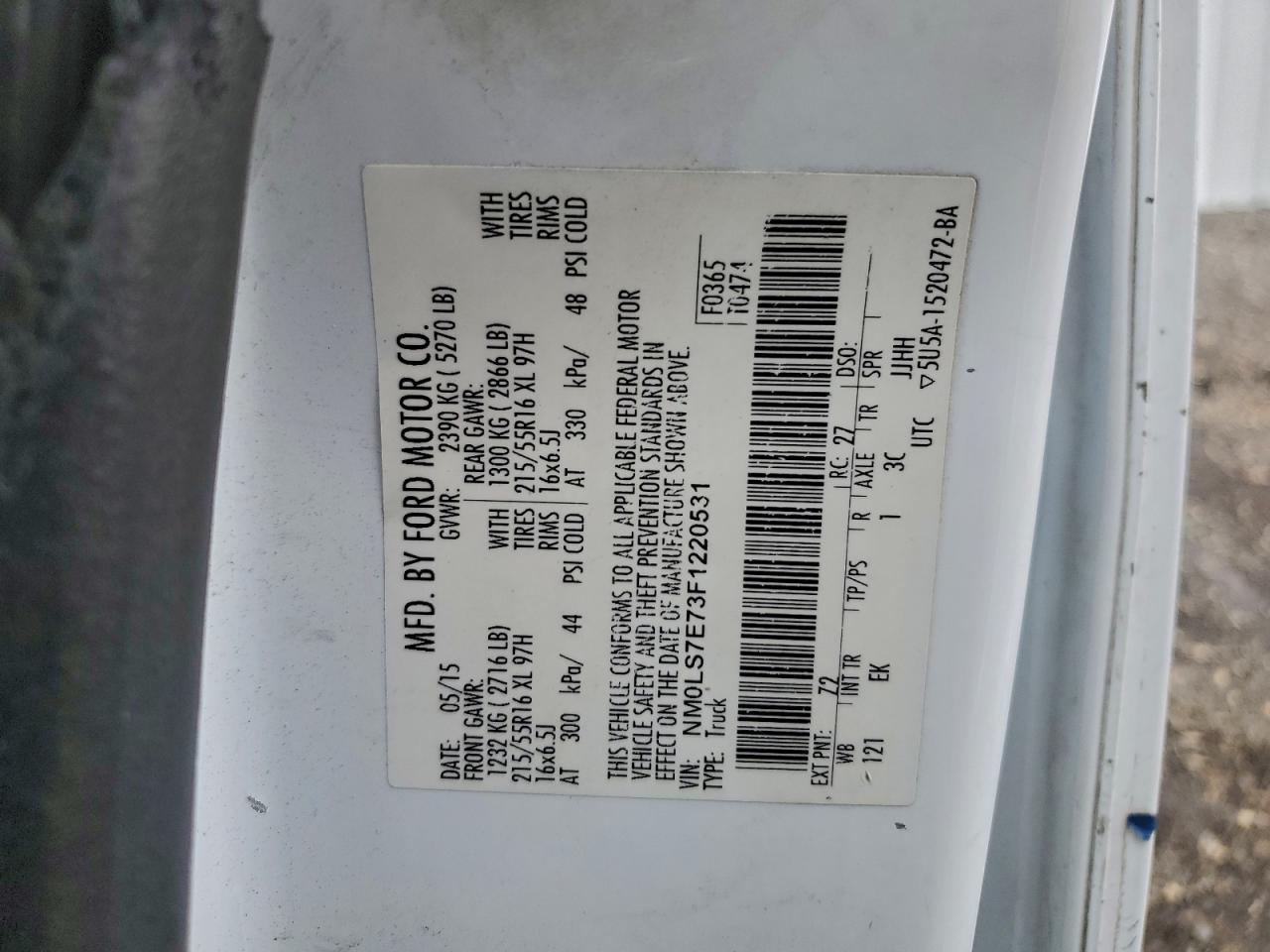 FORD TRANSIT CONNECT XL