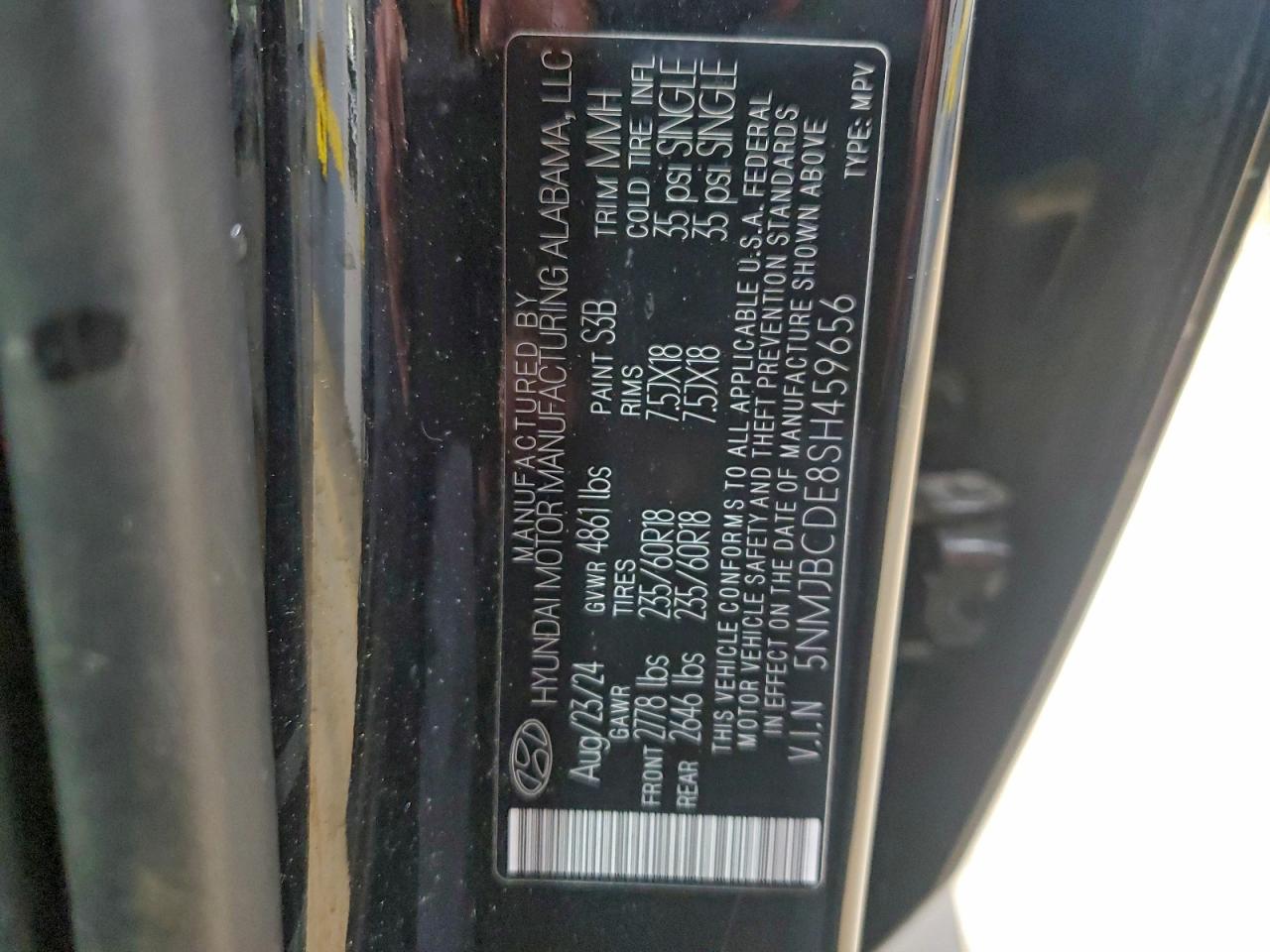 Lot #3311571263 2025 HYUNDAI TUCSON SEL