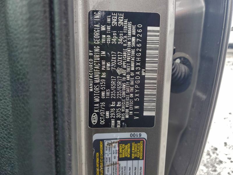 2017 KIA SORENTO LX #3302706111