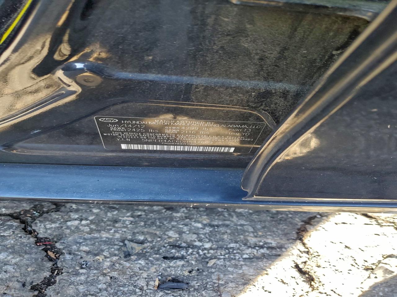 Lot #3312417649 2013 HYUNDAI SONATA GLS