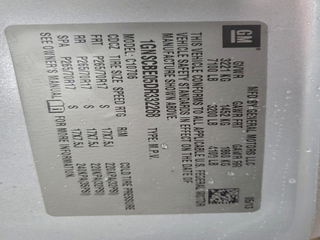 CHEVROLET TAHOE C1500 LT