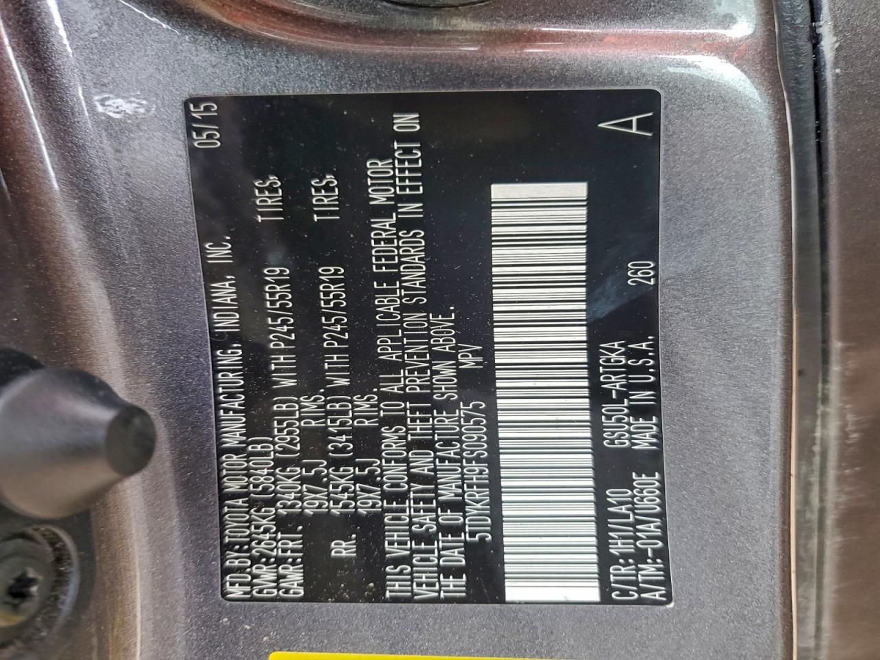 TOYOTA HIGHLANDER LIMITED