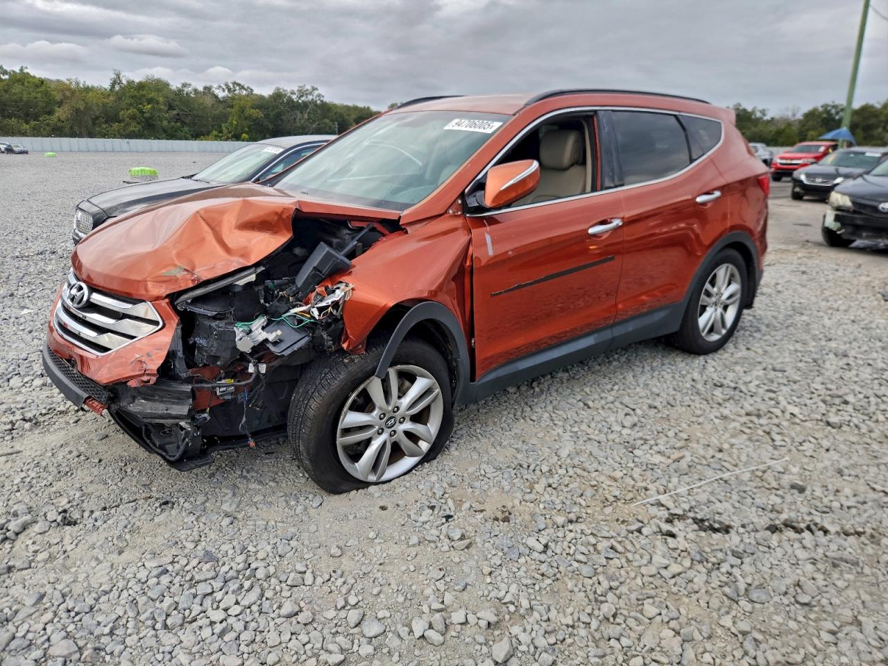 Lot #3317631531 2014 HYUNDAI SANTA FE S