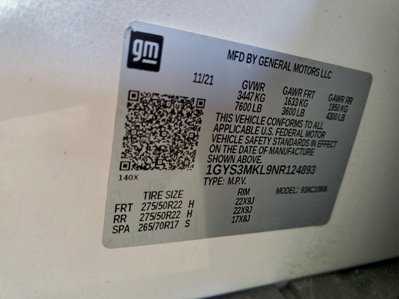 2022 CADILLAC ESCALADE E #3317630524