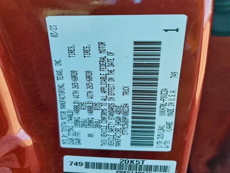 2023 TOYOTA TUNDRA CRE #3303867696