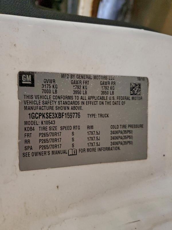 2011 CHEVROLET SILVERADO #3311643245