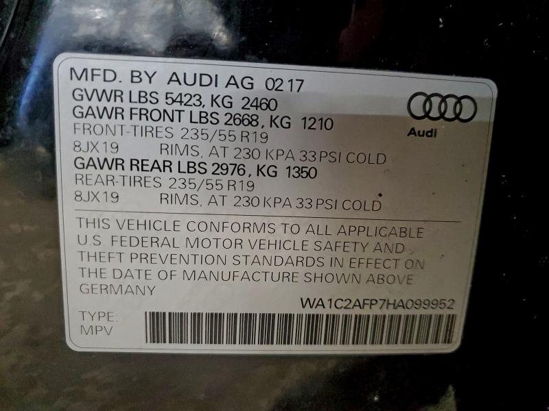 2017 AUDI Q5 PREMIUM #3316012768