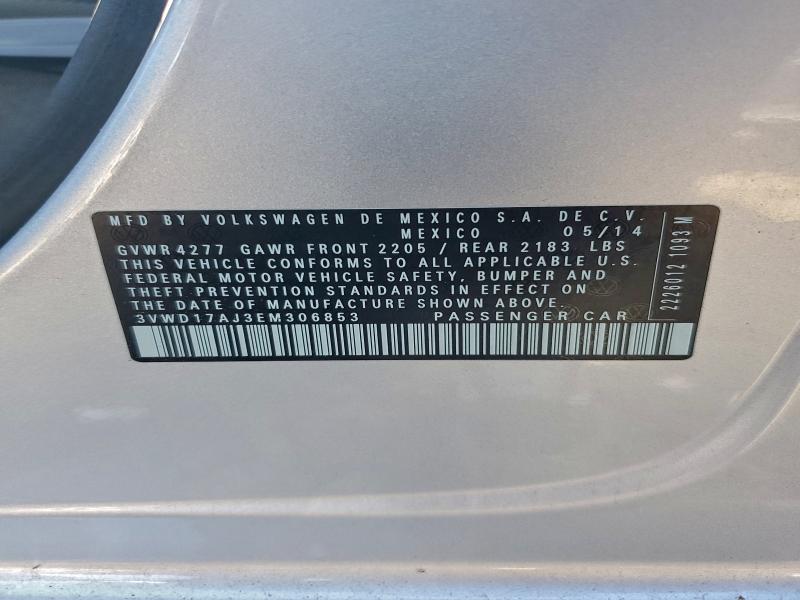 2014 VOLKSWAGEN JETTA SE #3311446372