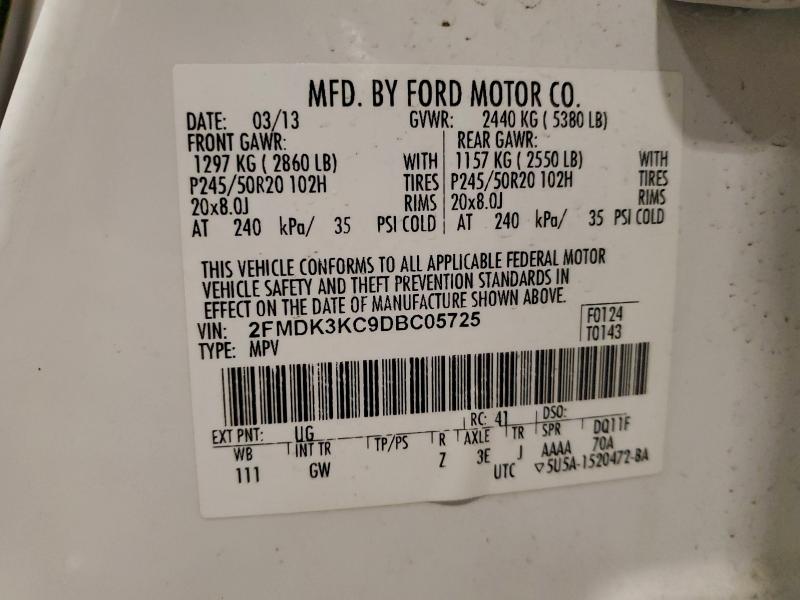 2013 FORD EDGE LIMIT #3303986719