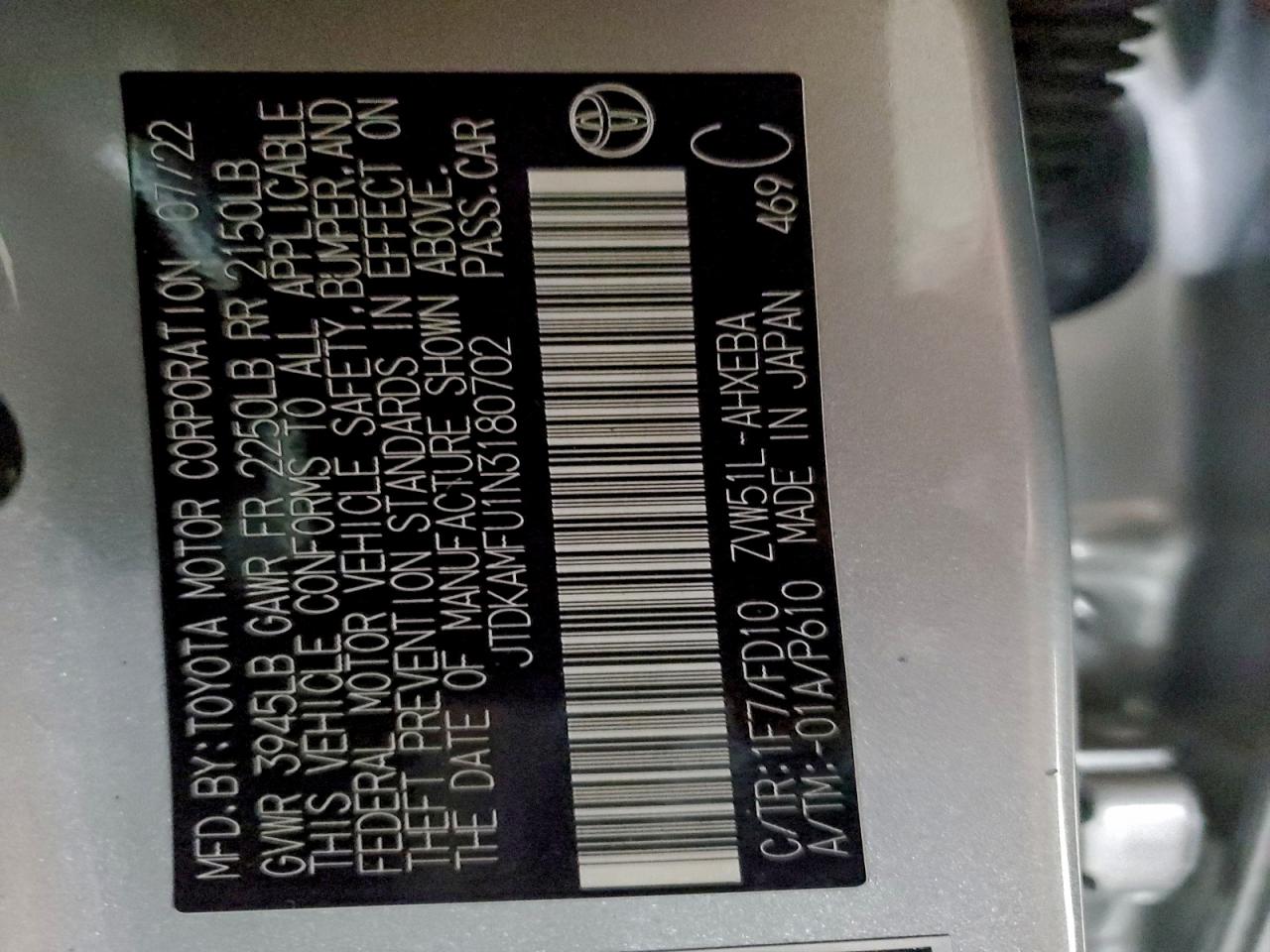 TOYOTA PRIUS NIGHT SHADE