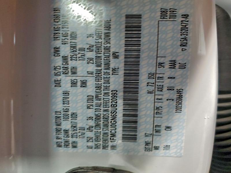 2025 FORD ESCAPE ACT #3313224239