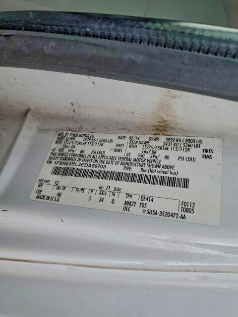 2014 FORD ECONOLINE #3304547471