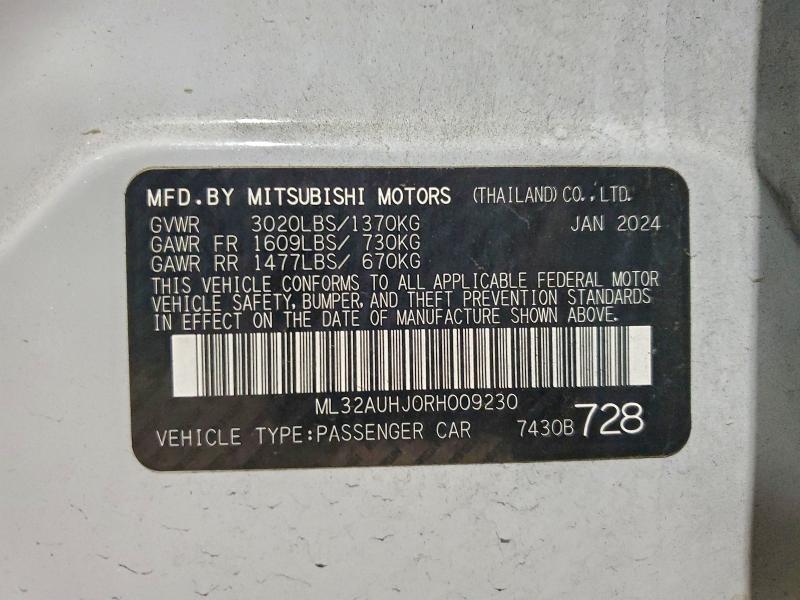 2024 MITSUBISHI MIRAGE ES #3312334785