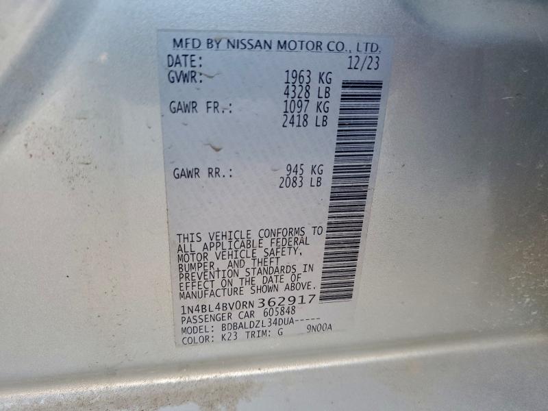 2024 NISSAN ALTIMA S #3317697070