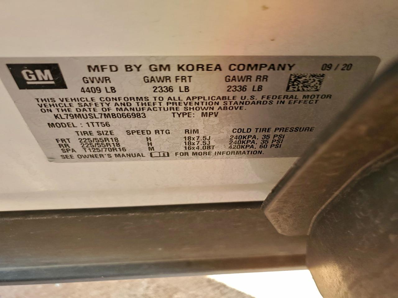 CHEVROLET TRAILBLAZER RS