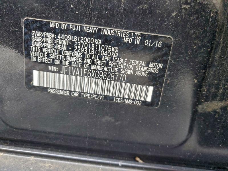 2016 SUBARU WRX PREMIU #3304539448