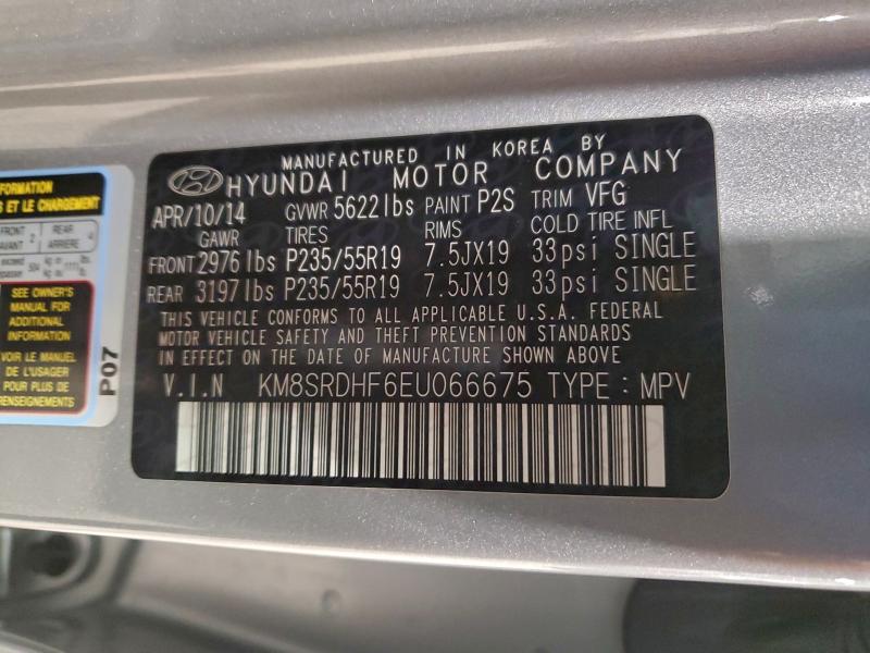 2014 HYUNDAI SANTA FE G #3317777071