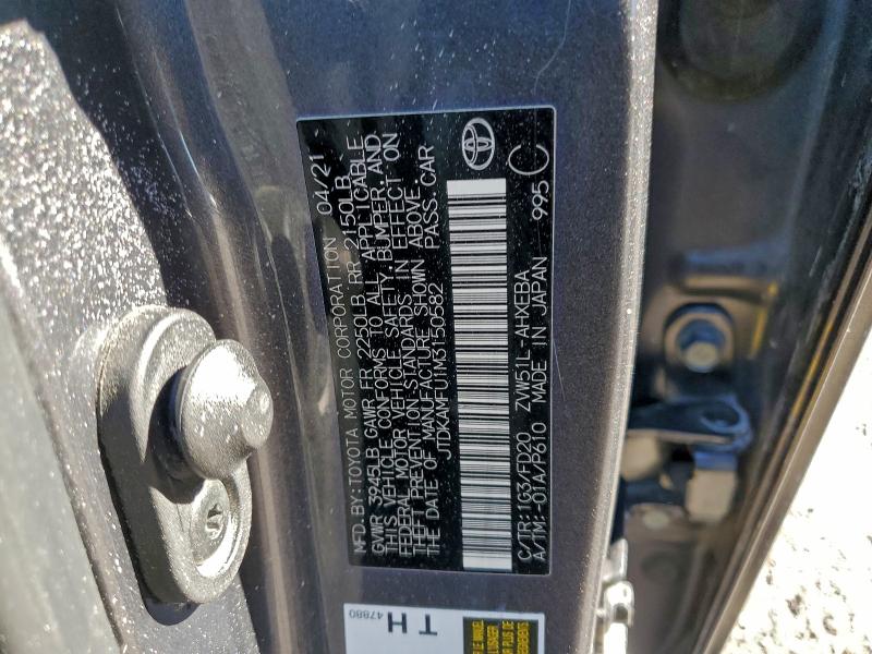 2021 TOYOTA PRIUS SPEC #3305315349