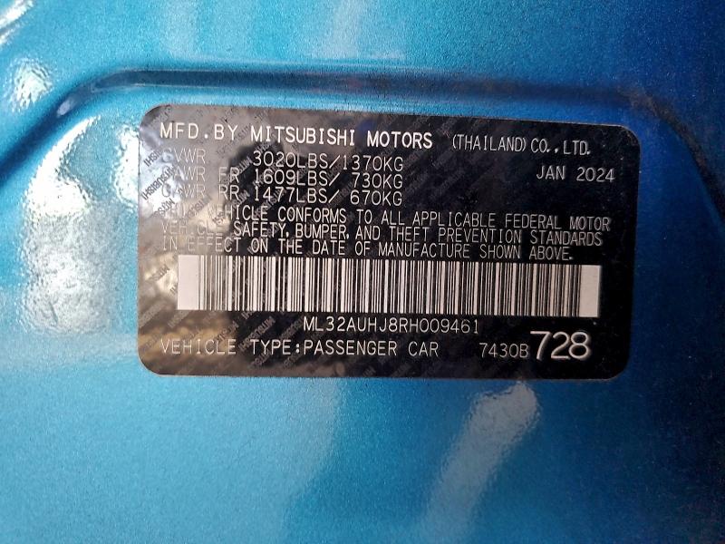 2024 MITSUBISHI MIRAGE ES #3304499597