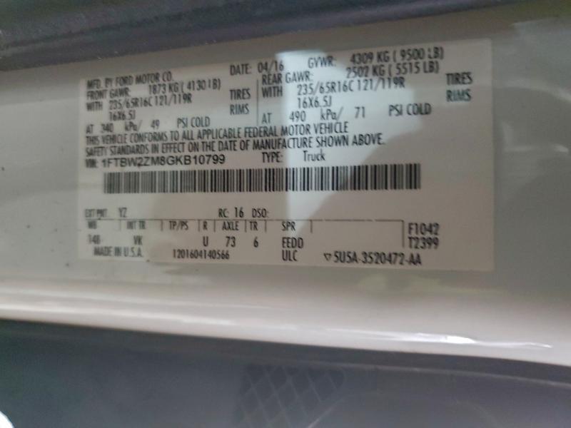 2016 FORD TRANSIT T- #3305585115