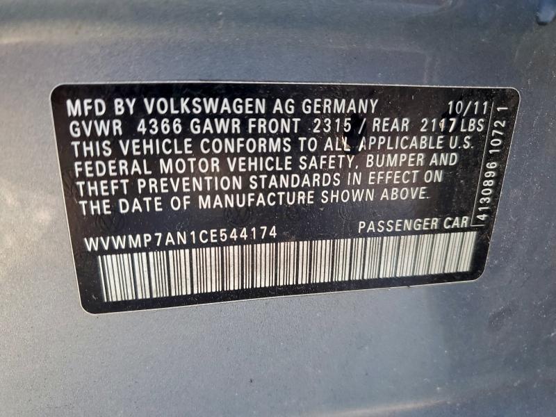 2012 VOLKSWAGEN CC SPORT #3311464241