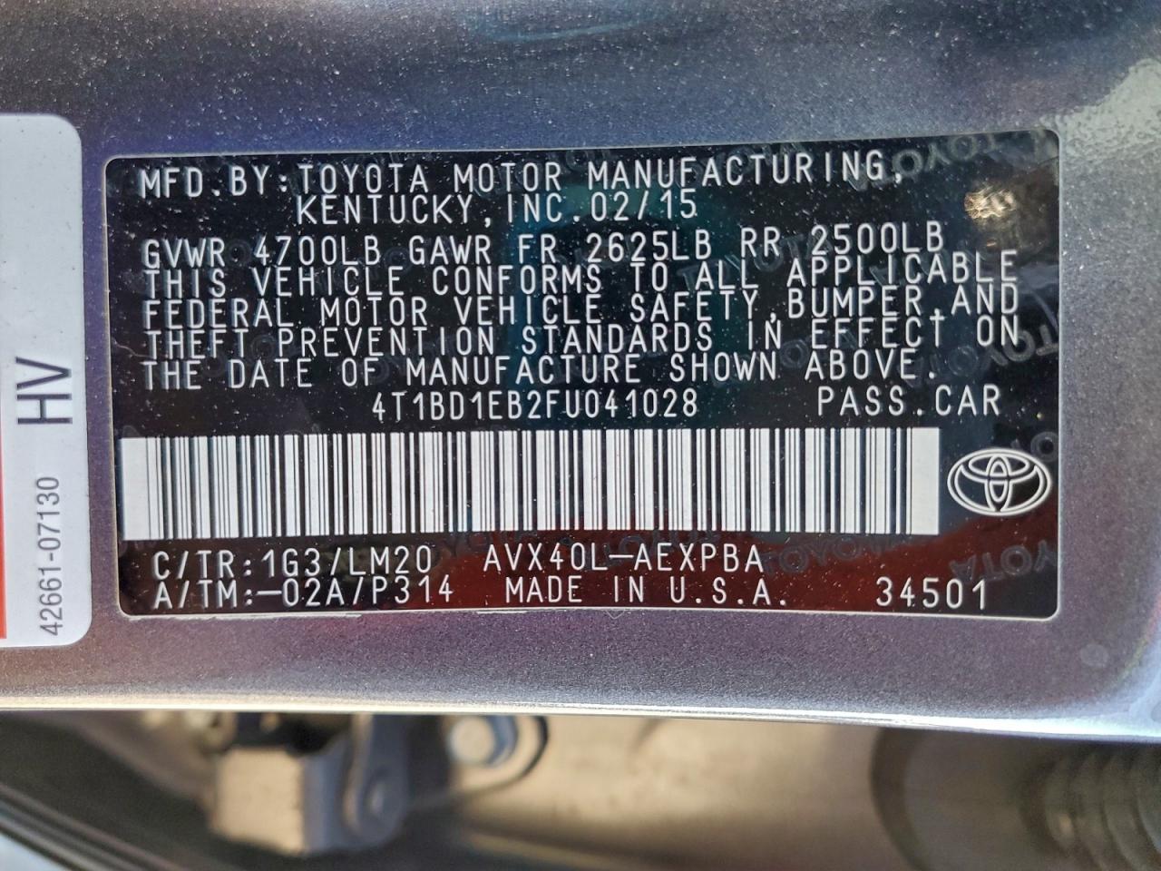 TOYOTA AVALON HYBRID