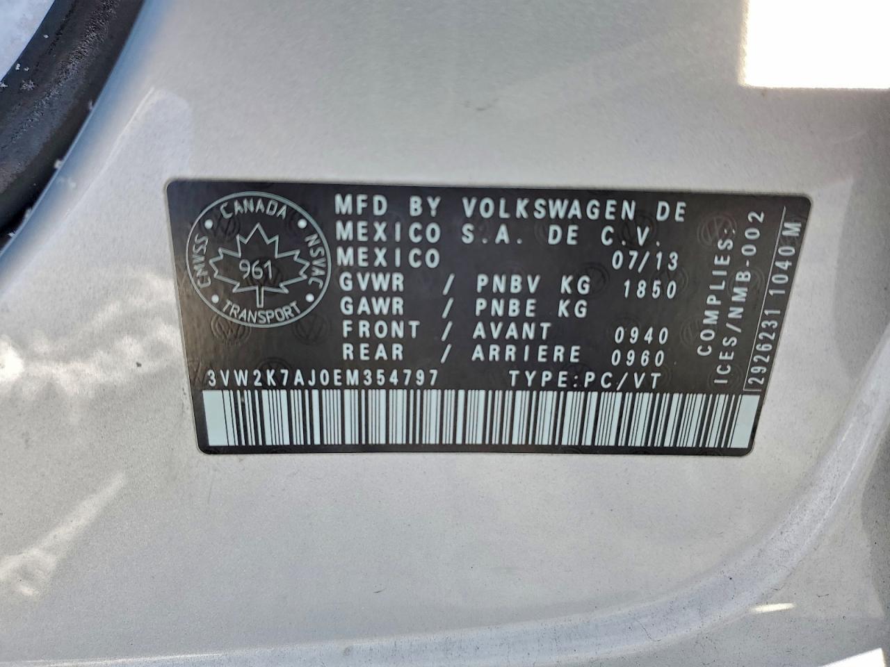 VOLKSWAGEN JETTA BASE