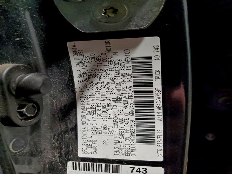 2009 TOYOTA TACOMA DOU #3302773368