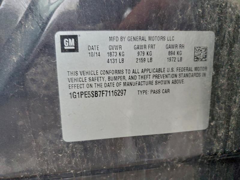 2015 CHEVROLET CRUZE LT #3304547491