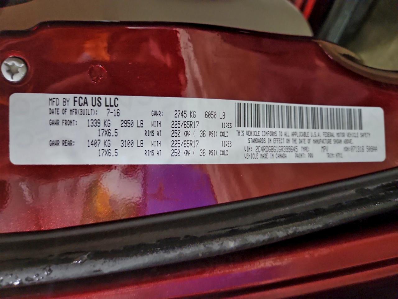 DODGE GRAND CARAVAN SE