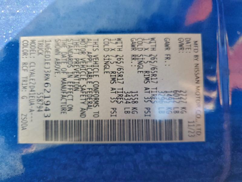 2024 NISSAN FRONTIER S #3311451264